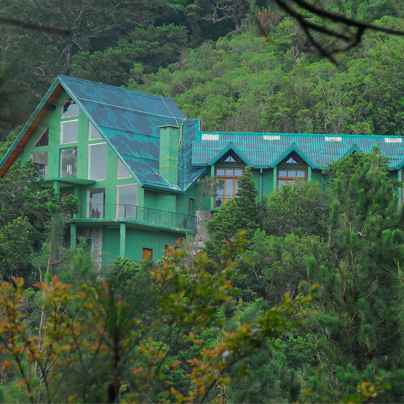 Hotel with mountain view