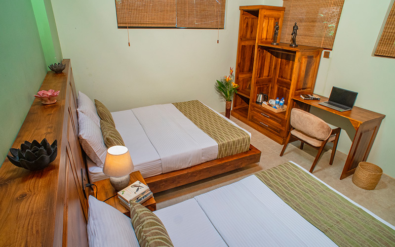 Chalet Family Room with nice furniture